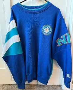 lot 25B image: Vintage Starter 1994 NBA All-Star Weekend Size XL Crew Neck Sweatshirt - Menneasota February 11-13
