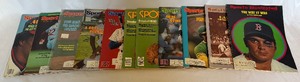 lot 215 image: (11) Vintage Baseball Sports Illustrated Magazines 1970-1983 - Ryan, Carew, Rose, Jackson, Ruth, Winfield, Seaver, and More
