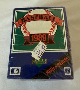 lot 208A image: 1989 Upper Deck Baseball High # Factory Sealed Set