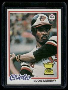 lot 16B image: Eddie Murray RC 1978 Topps #36 Rookie Vintage Baseball Card