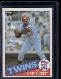lot 30B image: Kirby Puckett RC 1985 Topps #536 Rookie Vintage Minnesota Twins Baseball Card