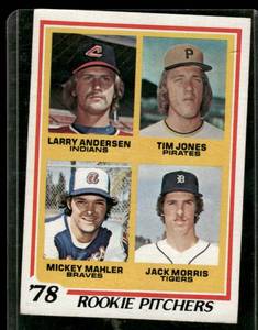 lot 45B image: Jack Morris RC 1979 Topps Rookie Pitchers #703 Vintage Baseball Card