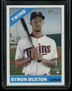 lot 49B image: Byron Buxton RC 2015 Topps Heritage #724 Rookie Minnesota Twins Baseball Card