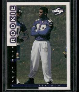 lot 55B image: Randy Moss RC 1998 Score #235 Rookie Minnesota Vikings Football Card