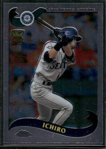 lot 57B image: Ichiro Suzuki Rookie Cup 2nd Year 2002 Topps Chrome #225 Baseball Card