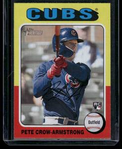 lot 61B image: Pete Crow Armstrong RC 2024 Topps Heritage #177 Rookie Baseball Card