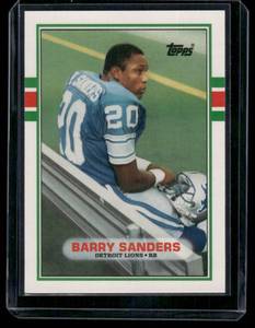 lot 62B image: Barry Sanders RC 1989 Topps Traded #83T Rookie Football Card