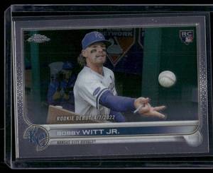 lot 64B image: Bobby Witt Jr. RC 2022 Topps Chrome #USC176 Rookie Baseball Card