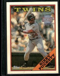 lot 68B image: Kirby Puckett 2002 Topps Archives Reserve #120 Minnesota Twins Baseball Card