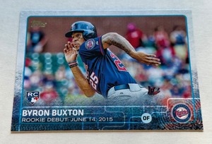lot 99B image: Byron Buxton RC 2015 Topps Update #US136 Rookie Minnesota Twins Baseball Card