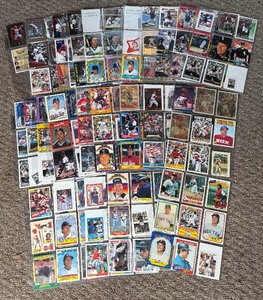 lot 130B image: Carlton Fisk 225 Unique Baseball Card Lot 1974-Modern w Inserts and More