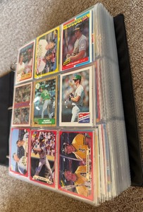 lot 126B image: HUGE Mark McGwire 750 UNIQUE Baseball Card Binder - RC, Numbered, Inserts, Die Cut, Gold, Holo, And More