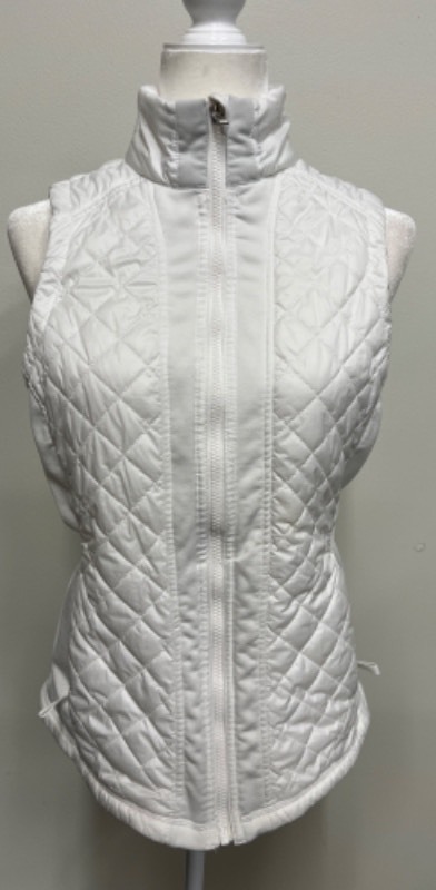 lot 115 image: Womens White Quilted Vest by Athleta - Size Medium