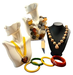 lot 26H image: Assorted Fashion Jewelry Set including Beaded and Pendant Necklaces with Bracelets
