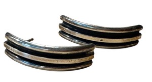 lot 27N image: Tom Hawk Sterling Silver and Onyx Earrings