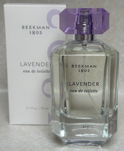 lot 44 image: Beekman 1802 Lavender Eau de Toilette 3.1 fl oz with Box