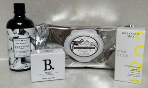 lot 78 image: Beekman 1802 Goat Milk Skincare Collection with Lotion, Deodorant, Wipes, and Bar