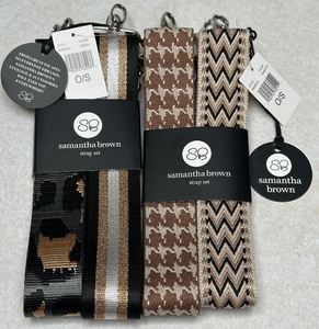 lot 90 image: Samantha Brown Adjustable Bag Straps - Set of Four
