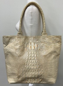 lot 110 image: Jalda Croc-Embossed Leather Tote Bag with Blue Lining