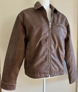 lot 26 image: Abercrombie & Fitch Cropped Faux Leather Jacket, Small