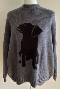 lot 12 image: Wooden Ships Labrador Pullover Chunky Sweater Size SM