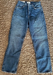 lot 5 image: AGOLDE 90s Pinch Waist High Rise Straight Jeans - Size 27 - NWT