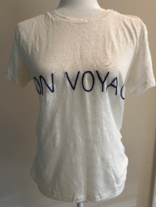 lot 95 image: Banner Day Bon Voyage White Linen T-Shirt, Size 1