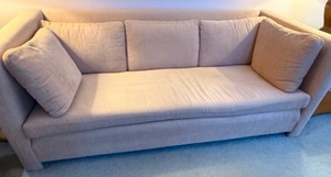 lot 10 image: 1970 Reupholstered Sofa