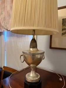 lot 22 image: American Regency, Mid Century Empire Lamp