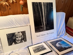 lot 19 image: Original Photographs with Girl by McSweeney, St Ives England by. D. Habband 2001 and a Foam Board Print The Camera by Ansel Adams
