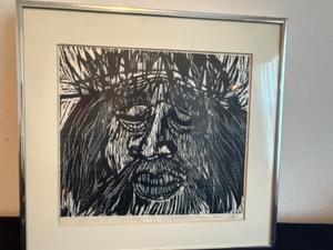 lot 43A image: Man of Sorrow Original Art by DR Winston Fifth of Twenty Originals Purchased in Richmond, WA
