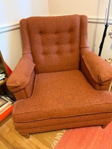 lot 62 image: Attractive Herdon Chair that Has Been Reupholstered