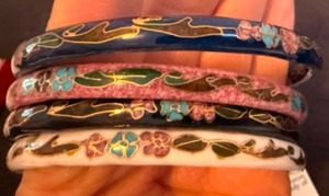 lot 18B image: Winterarthur Handcrafted Cloisonne Bracelets