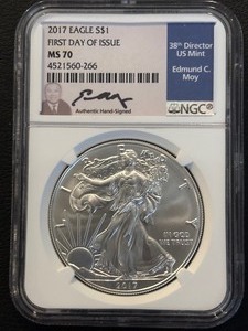 2017 Silver Eagle NGC MS70