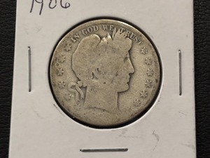 lot 29 image: 1906 Barber Half Dollar