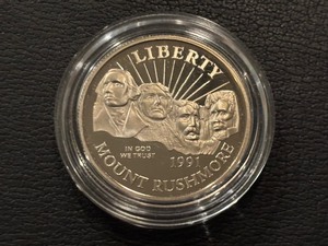 lot 30 image: 1991-S Mount Rushmore Half Dollar Proof