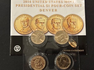 lot 127 image: 2014 Presidential Dollar Set