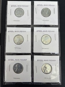 lot 39 image: Lincoln Steel Cents