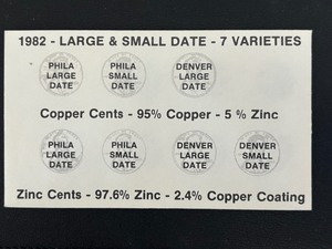 lot 42 image: 1982 Lincoln Cent Set