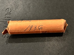 lot 75 image: 1936 Lincoln Cent Roll
