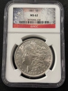 lot 86 image: 1887 Morgan Dollar NGC MS62