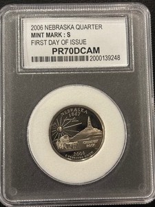lot 87 image: 2006-S Nebraska Quarter Proof PCC PR70 Deep Cameo