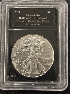 lot 88 image: 2021 Silver Eagle Brilliant Uncirculated