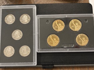 lot 91 image: Proof Presidential Dollars and State Quarters