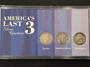lot 105 image: Americas Last 3 Silver Quarters