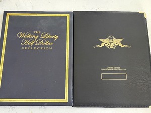 lot 188 image: Walking Liberty Half Dollar and Presidential Dollar Albums