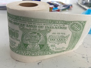 lot 193 image: Great Land of Inflation Toilet Paper Roll