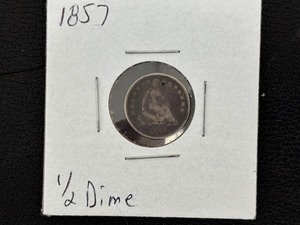 lot 142 image: 1857 Liberty Seated Half Dime
