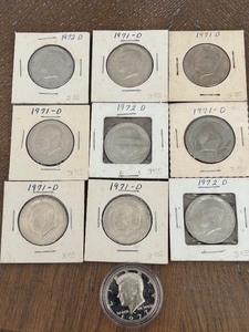 lot 155 image: Kennedy Half Dollars