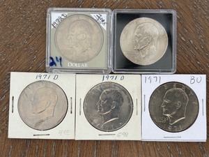 lot 156 image: Eisenhower Dollars